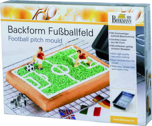 Backform Fußballfeld 30x22x4,5cm mit Antihaftbeschichtung